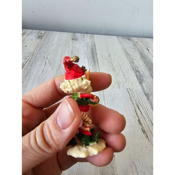 Enesco swifty elf accordion North Pole village figurine Xmas vintage ziminecki d - Picture 4 of 9